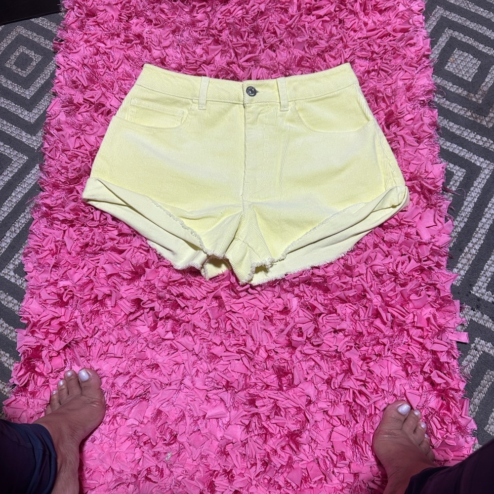 Forever 21 Light Yellow Jean Shorts - Picture 8 of 9
